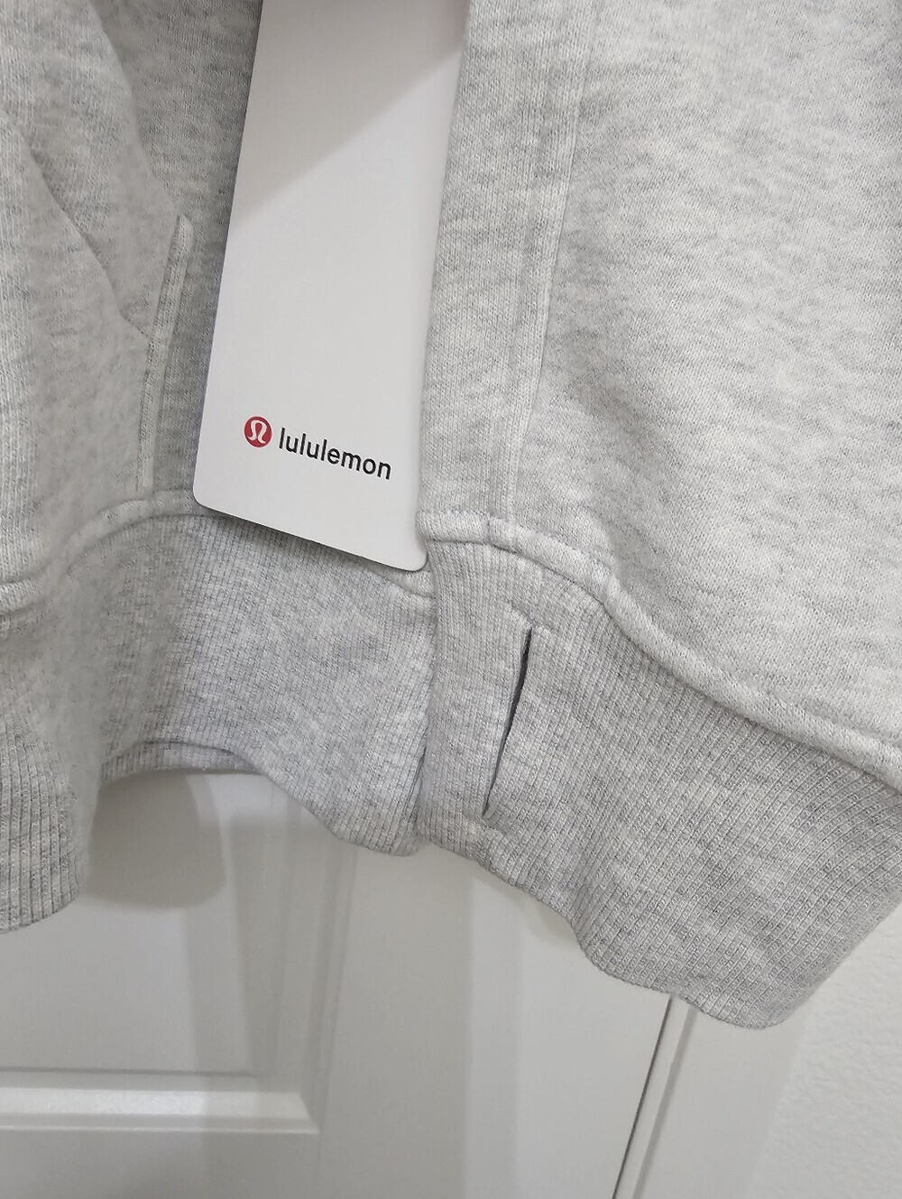 lululemon Scuba Oversized Light Heather Gray Half-Zip Hoodie Sweater SizeXl/XLL - Picture 12 of 16